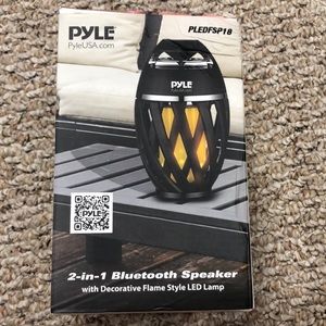 Black led Bluetooth speaker.